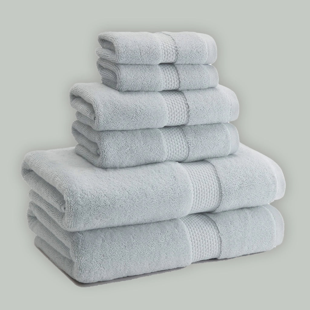 White Classic Luxury Cotton Bath Towels Large - | Highly Absorbent Hotel  spa Collection Bathroom Towel | 27x54 Inch | Set of 4 (Light Grey, 4)