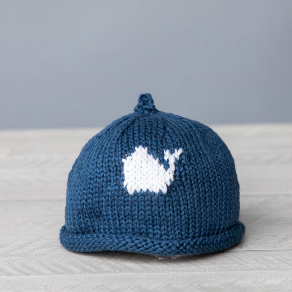 White Whale Baby Hat