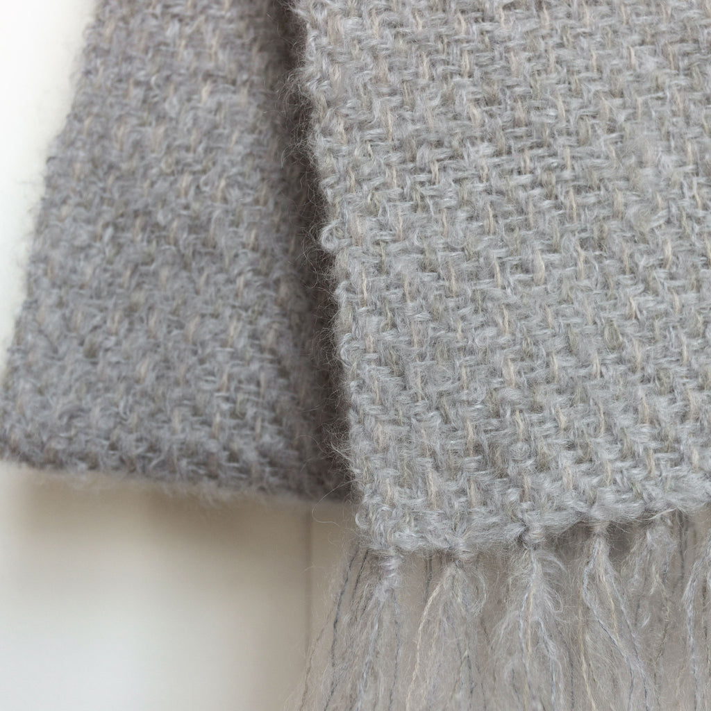 Ivory Handwoven Mohair Scarf – Nantucket Looms