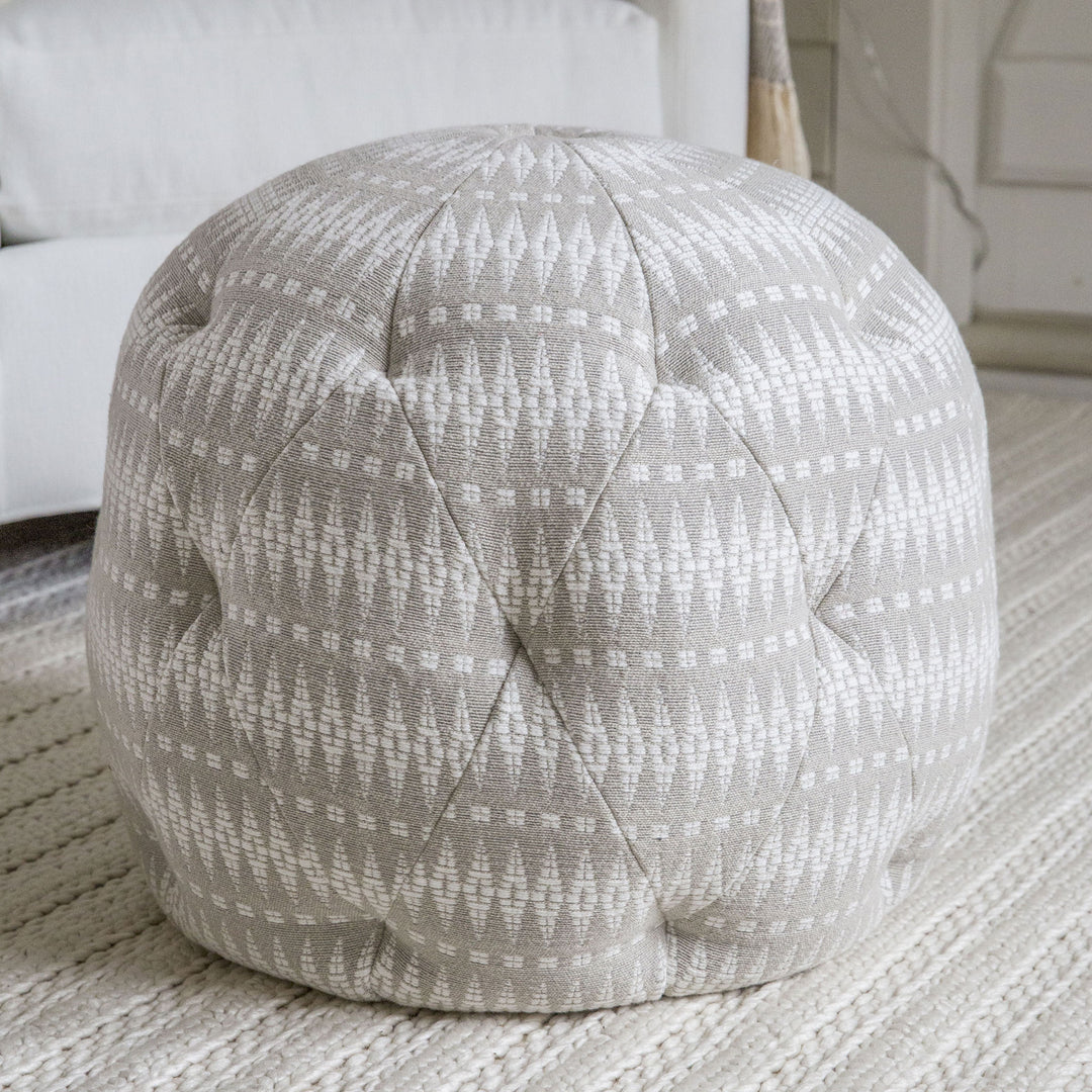 Best Quality Poufs & Ottomans Fully Custom Nantucket Looms