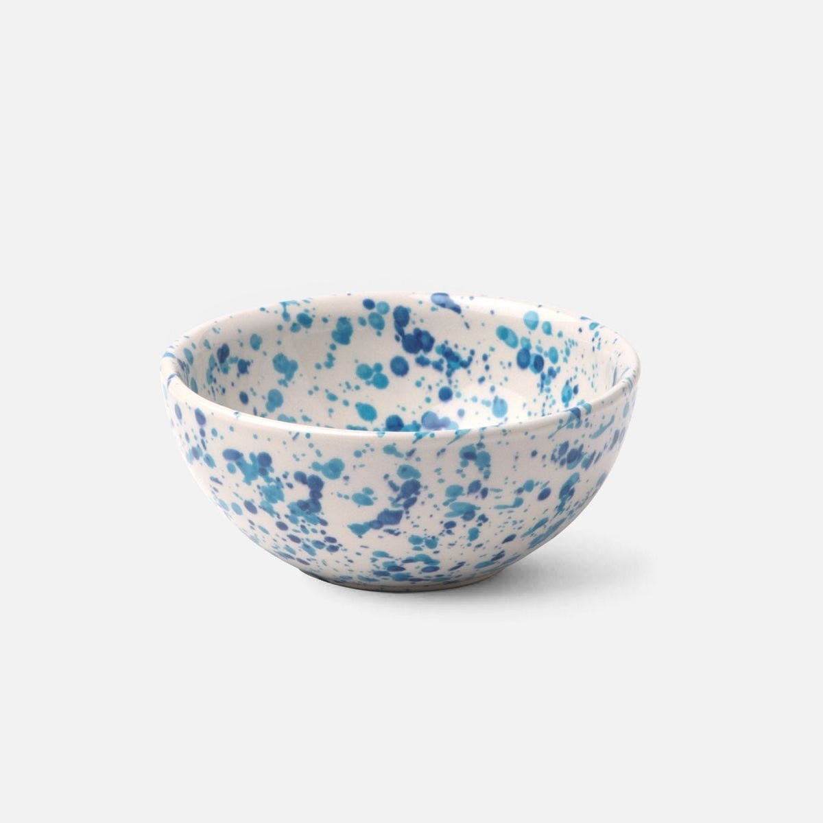 Blue Splatter Dessert Bowl Nantucket Looms