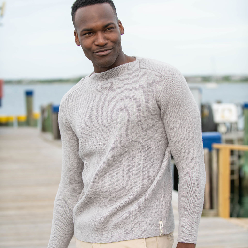 Gray Boatneck Sweater – Nantucket Looms