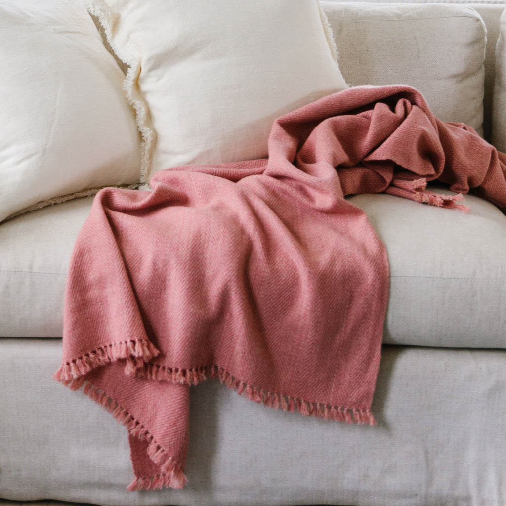 Faraway Red Handwoven Cashmere Throw – Nantucket Looms