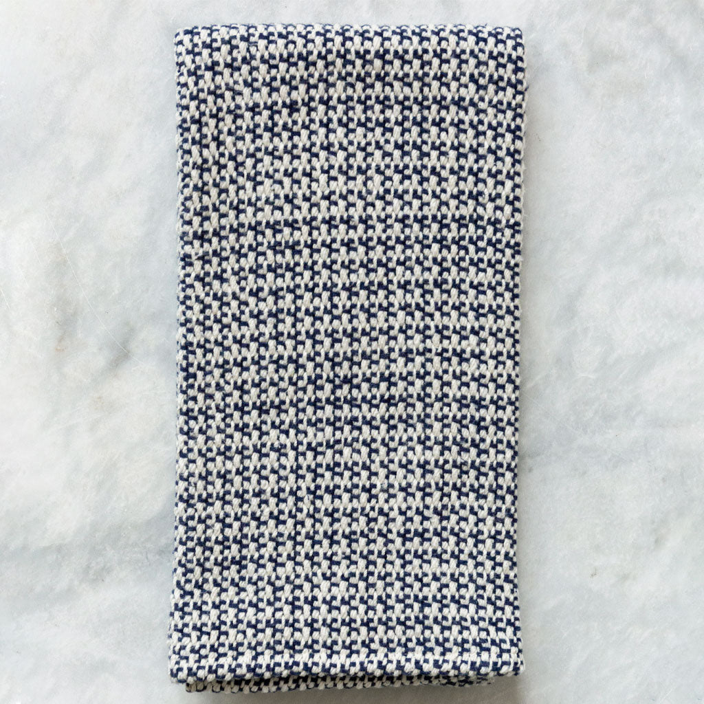 Onam Kitchen Towels - Blue  Navy Modern Towels Handmade in India