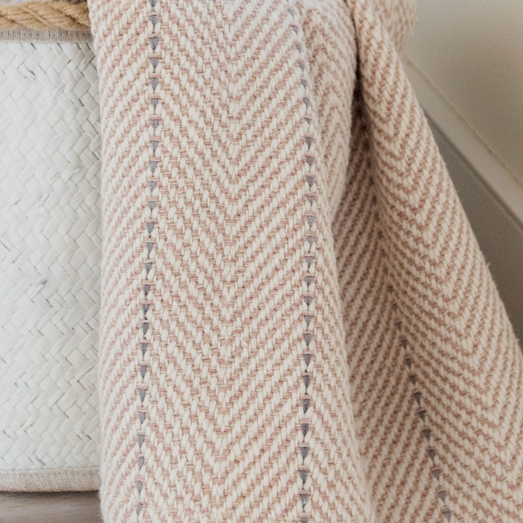 Cameo Pink Handwoven Baby Blanket – Nantucket Looms