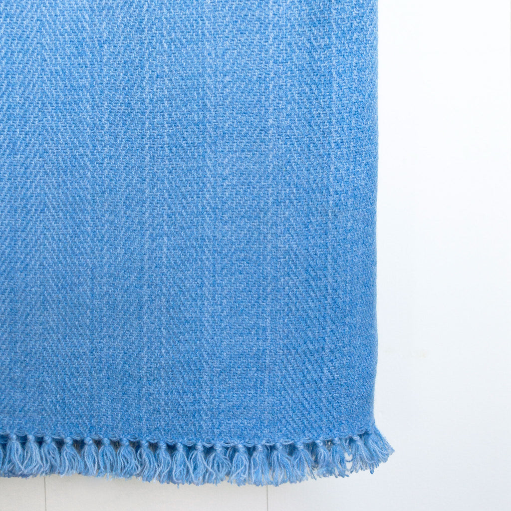 Sky Blue Handwoven Cashmere Throw – Nantucket Looms