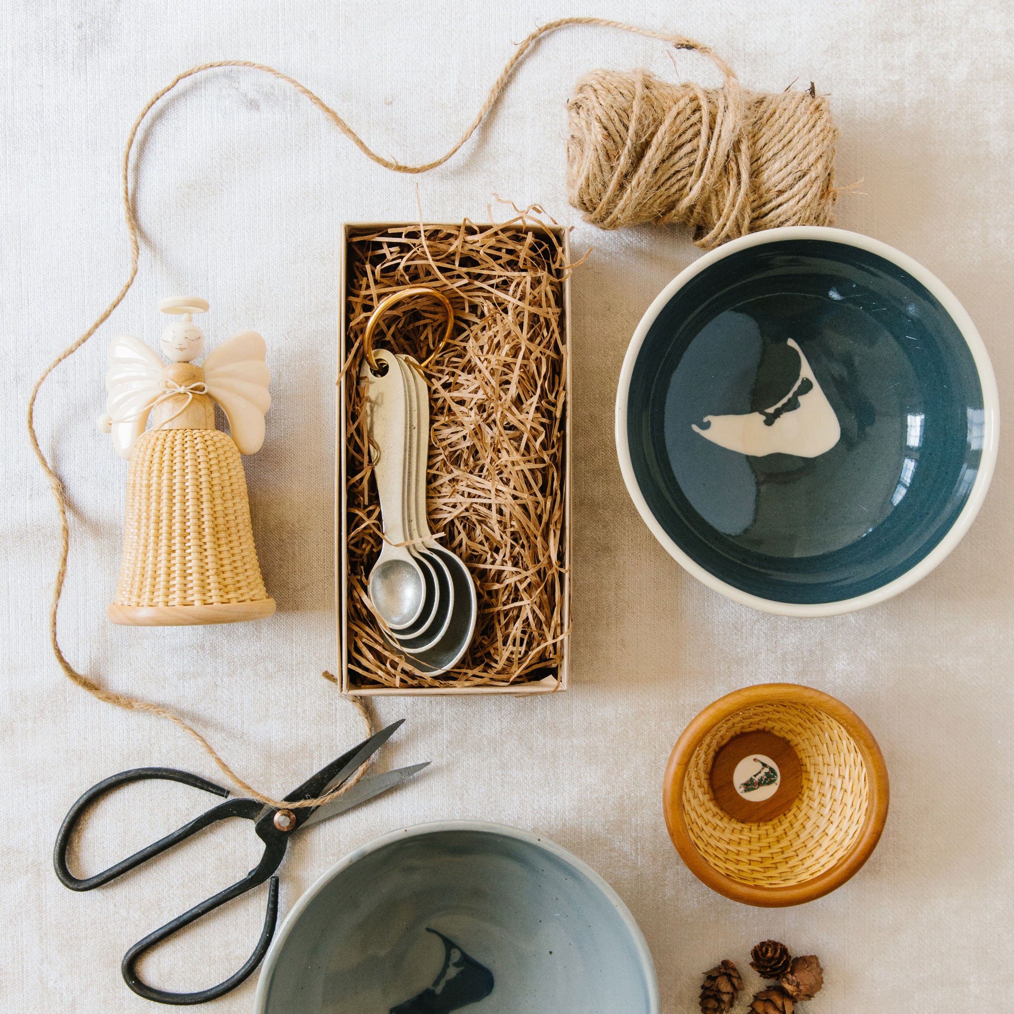 Handcrafted Nantucket Small Gray Bowl | Emily Johnson