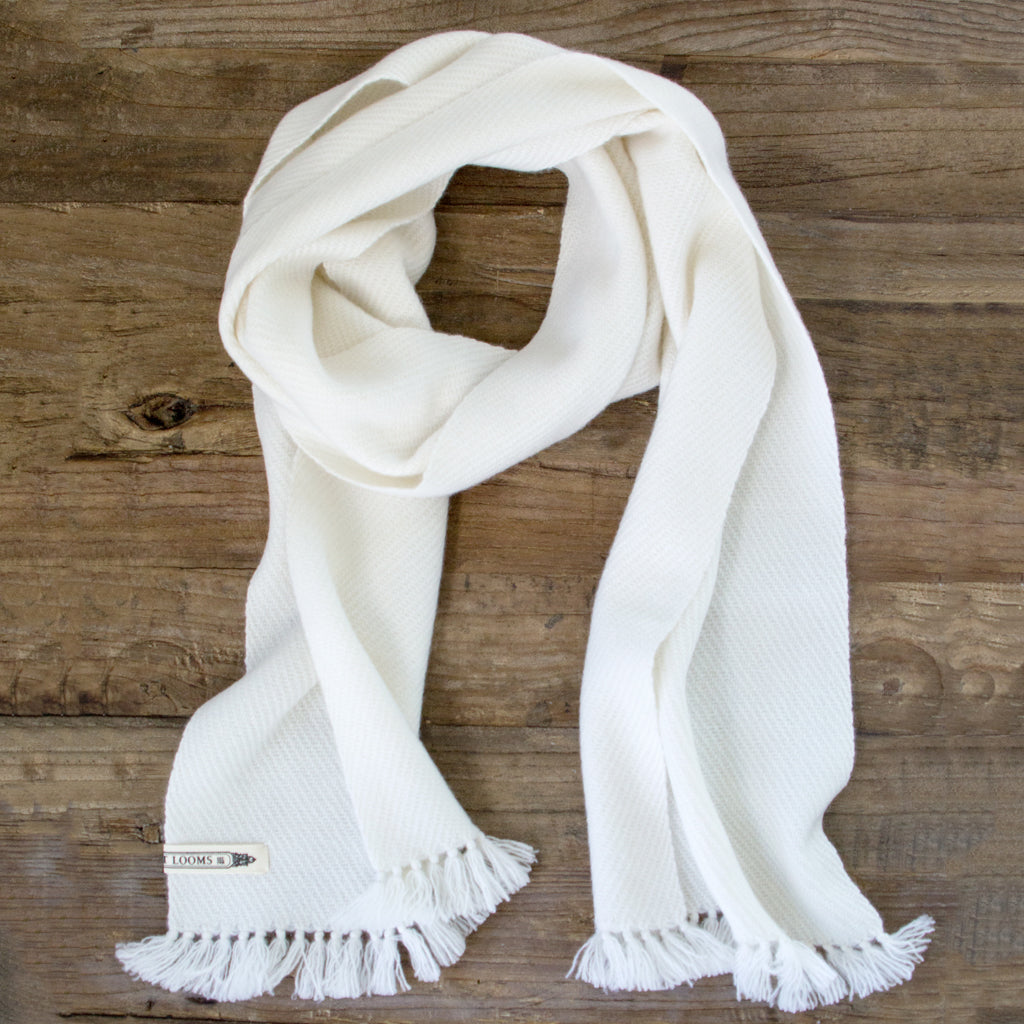 White scarf hot sale