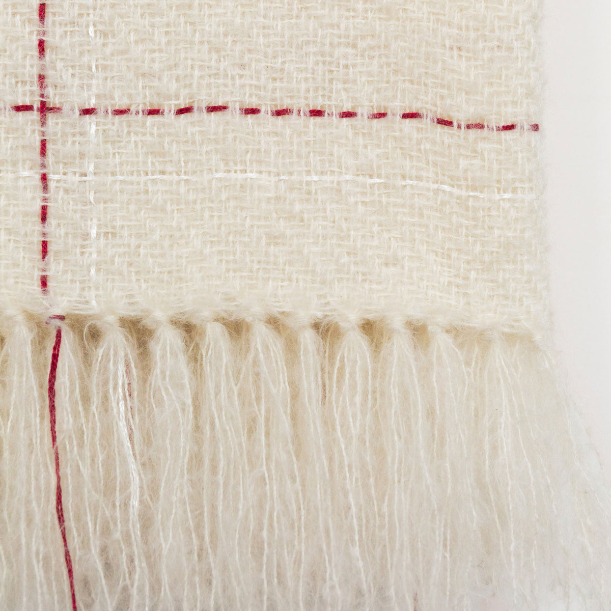 Windowpane Handwoven Mohair Throw